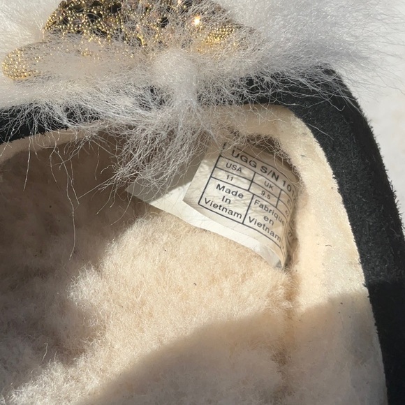 UGG Yvett Wedge Leopard Slippers Size 11 - Picture 12 of 15